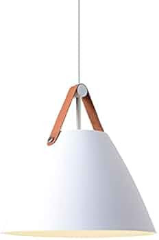 CraftThink Pendant Lighting LED Chandelier Light, 14" 1 Head Nordic Leather Strap Ceiling Pendant... | Amazon (US)