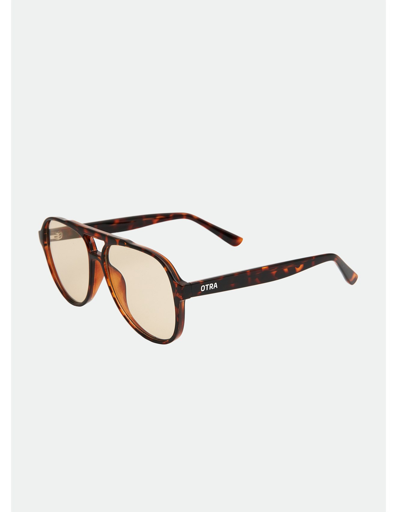 Stevie -Oversized Aviator sunglasses Tort/ Brown | David Jones (Australia & New Zealand)