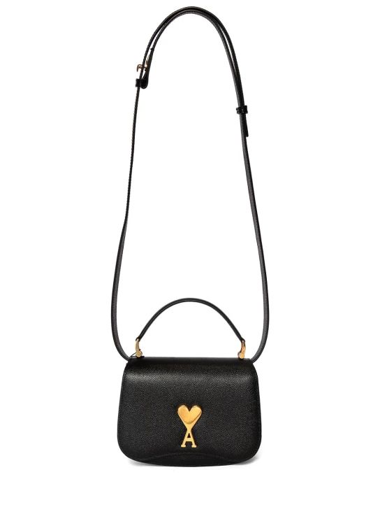 Mini paris paris grained leather bag - AMI Paris - Women | Luisaviaroma | Luisaviaroma