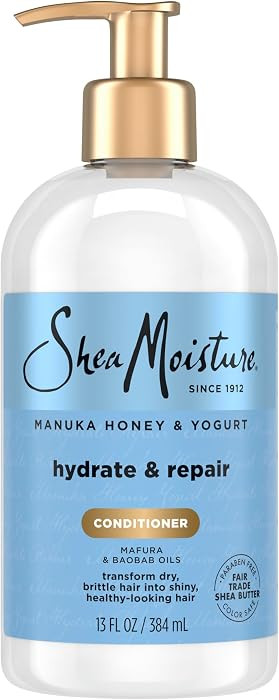 SheaMoisture Hydrate & Repair Condtioner Manuka Honey and Yogurt Conditioner for Damaged Hair She... | Amazon (US)
