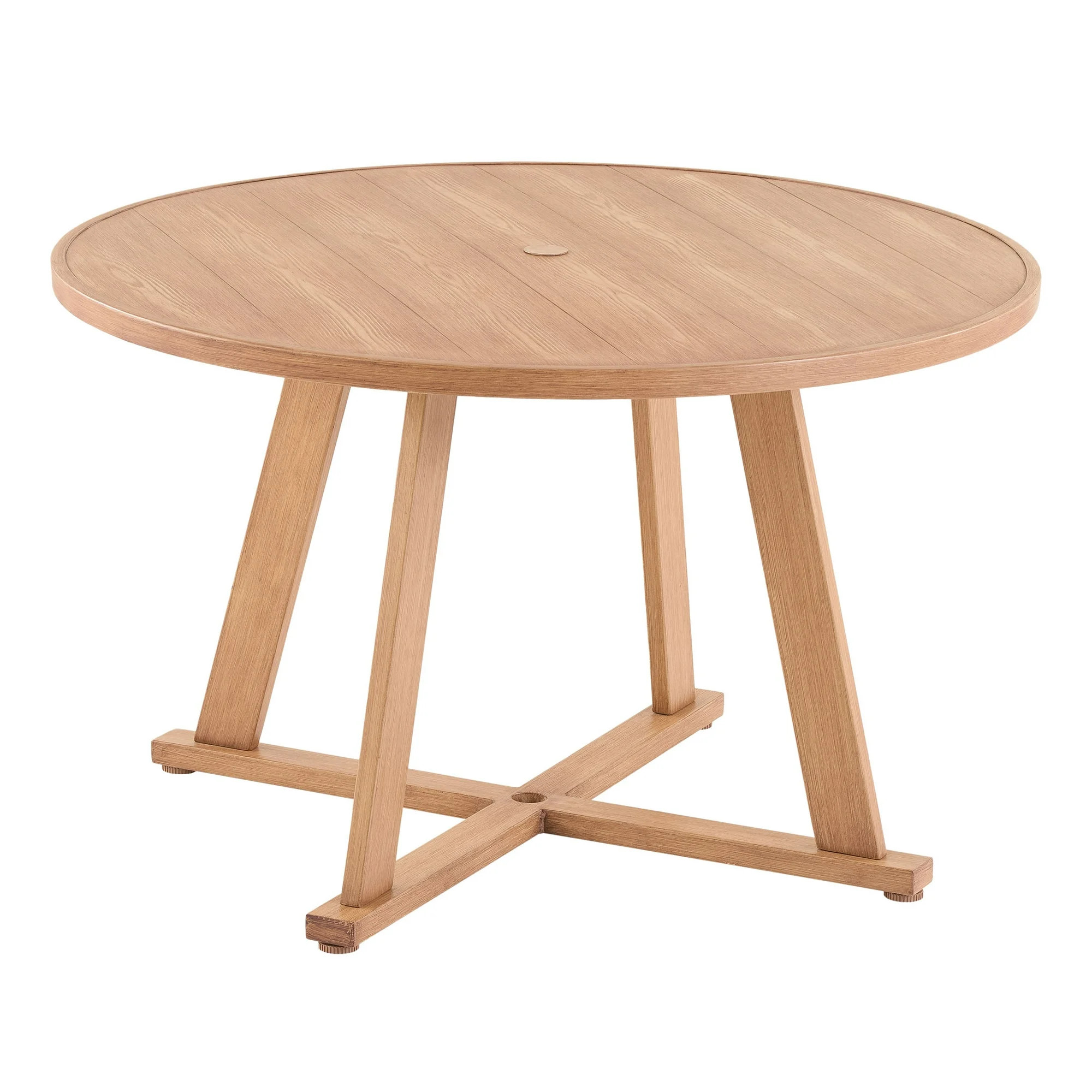 Better Homes & Gardens Lilah Outdoor 44" Round Metal Top Dining Table | Walmart (US)