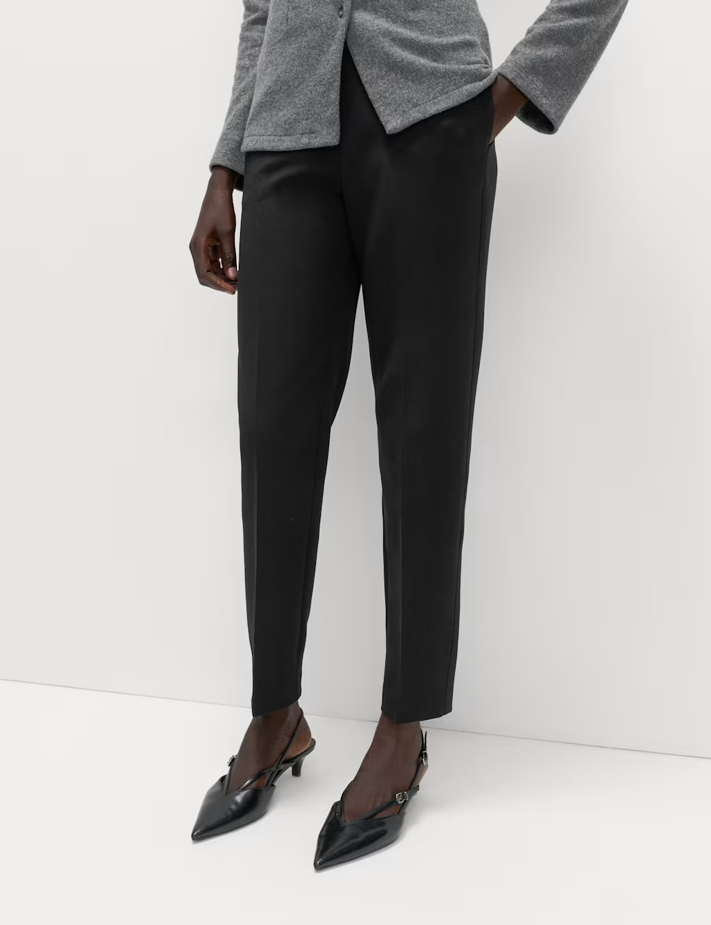 Tapered Ankle Grazer Trousers | Marks & Spencer (UK)