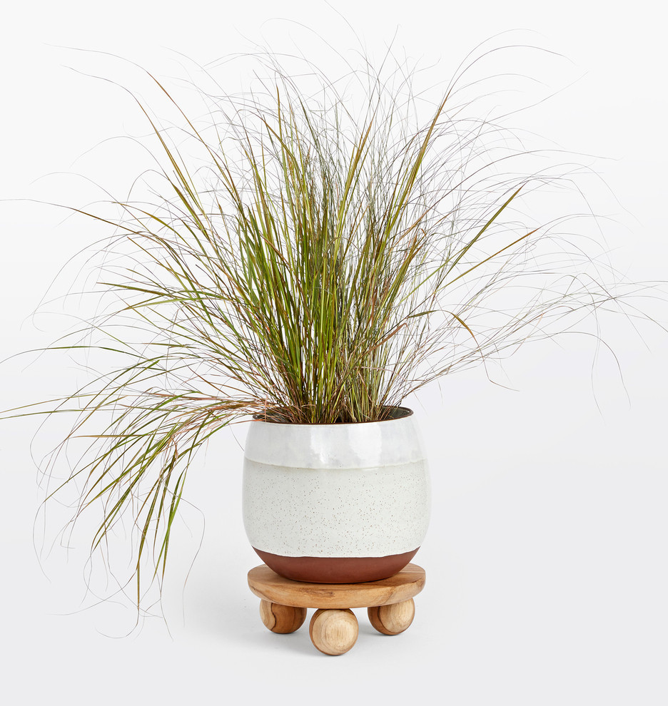 9" Teak Planter Stand | Rejuvenation