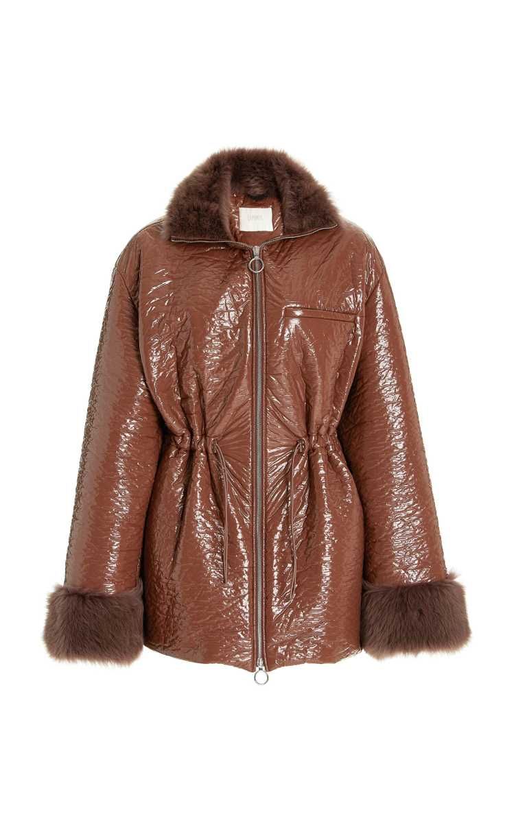 Shearling-Trimmed Vinyl Jacket | Moda Operandi (Global)