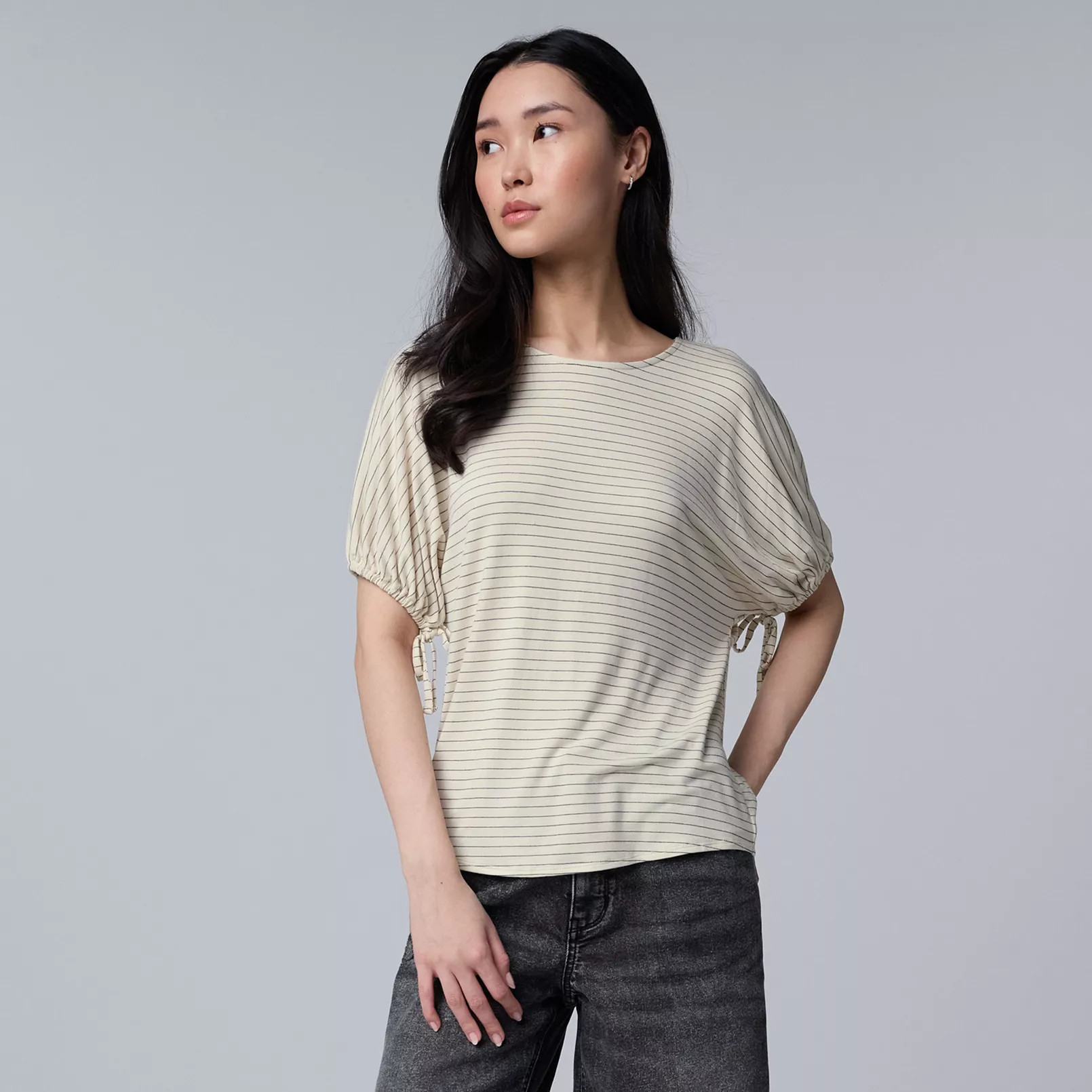 Women's Simply Vera Vera Wang Bubble Sleeve Popover | Kohl's