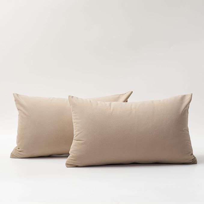 Amazon.com: DOMVITUS 12x20 Pillow Cover Set of 2 Velvet Throw Pillow Covers Decorative Pillows fo... | Amazon (US)