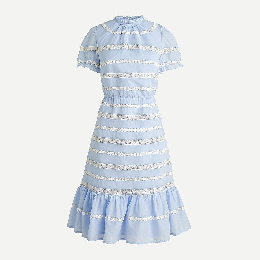 Puff-sleeve daisy-chain dress | J. Crew US
