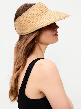 Straw Visor for Women | Old Navy (US)