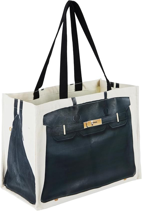 Amazon.com: Dotpraise Chic Canvas Tote with Fashion-Inspired Print – Funny Gift Bag for Women, ... | Amazon (US)