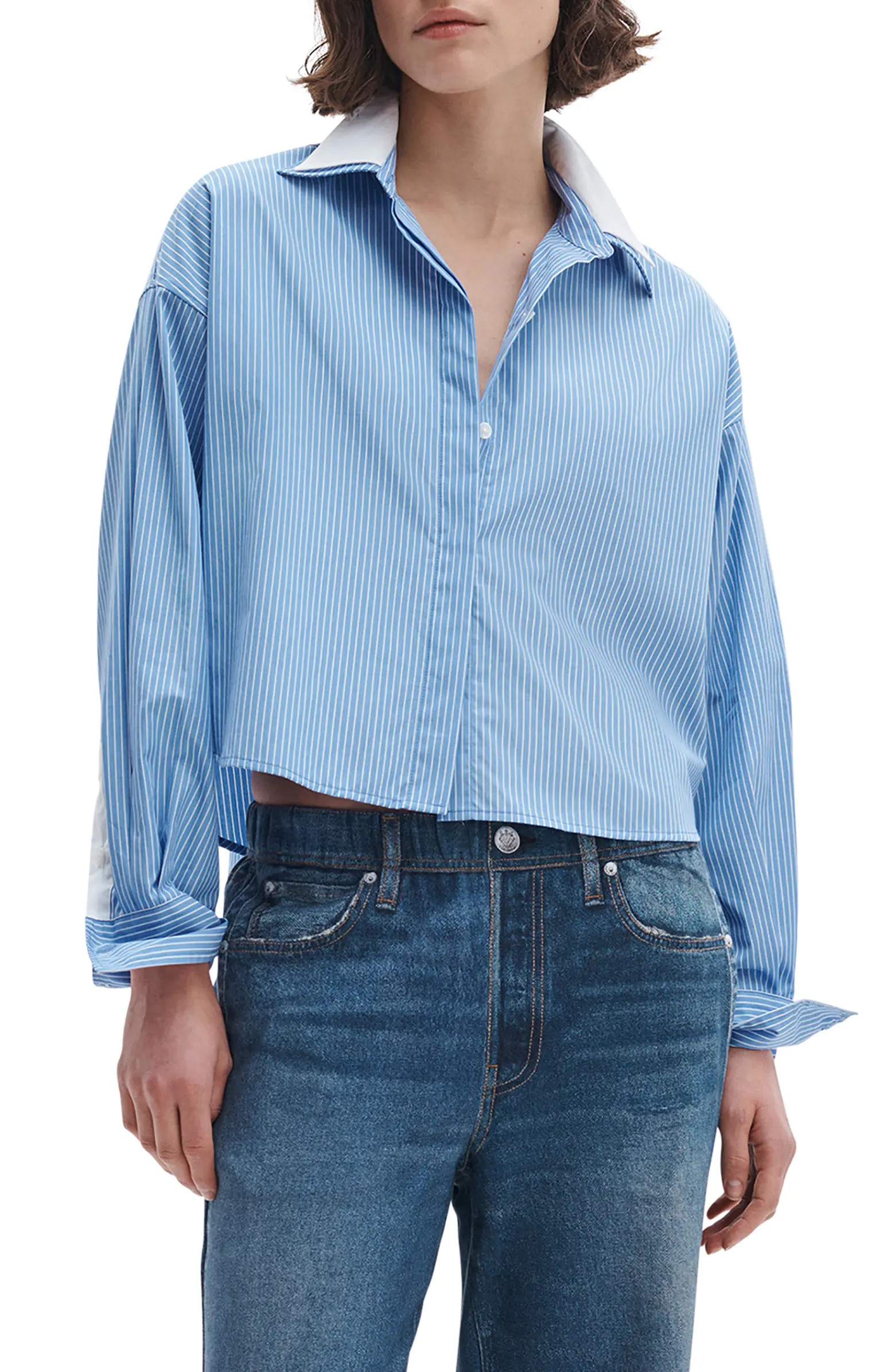 Marin Stripe Cotton Button-Up Shirt | Nordstrom