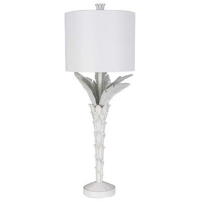 Palm Leaf Buffet Table Lamp White (Includes LED Light Bulb) - Opalhouse™ | Target