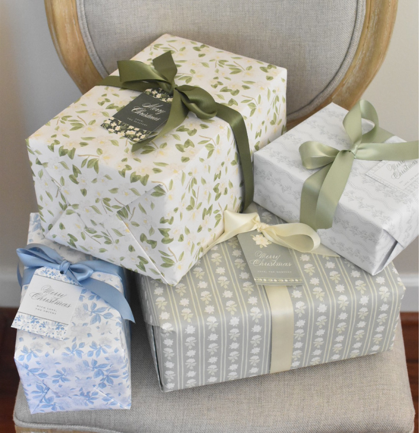 Shop coordinating Christmas wrapping paper and gift tags/stickers at ashleybonovitchart.com ✨ 
Linked my favorite high quality satin ribbons that pair perfectly with this year’s wrapping paper designs!

#LTKhome #LTKfindsunder50 #LTKSeasonal