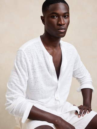 Linen Button-Down Shirt | Banana Republic (US)