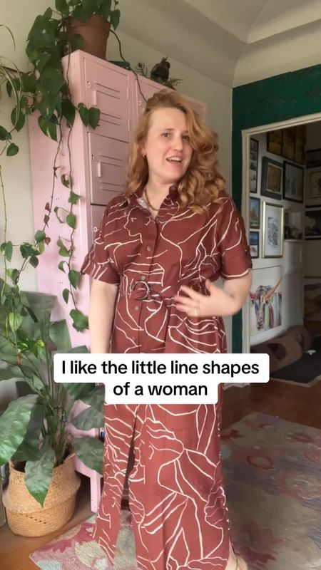 Obsessed with this beautiful dress from Sezane it's a button up dress and perfect for summer travels! #curvy #size14 #sezane #sezanelovers #traveldress #lineshapes #browndress #linendress #buttonupdress

#LTKtravel #LTKmidsize #LTKVideo