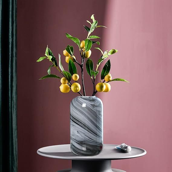 Glass Flower Vase, Hand Blown Glass Vase, Decorative Glass Vase for Home Decor,Modern Floral Vase... | Amazon (US)