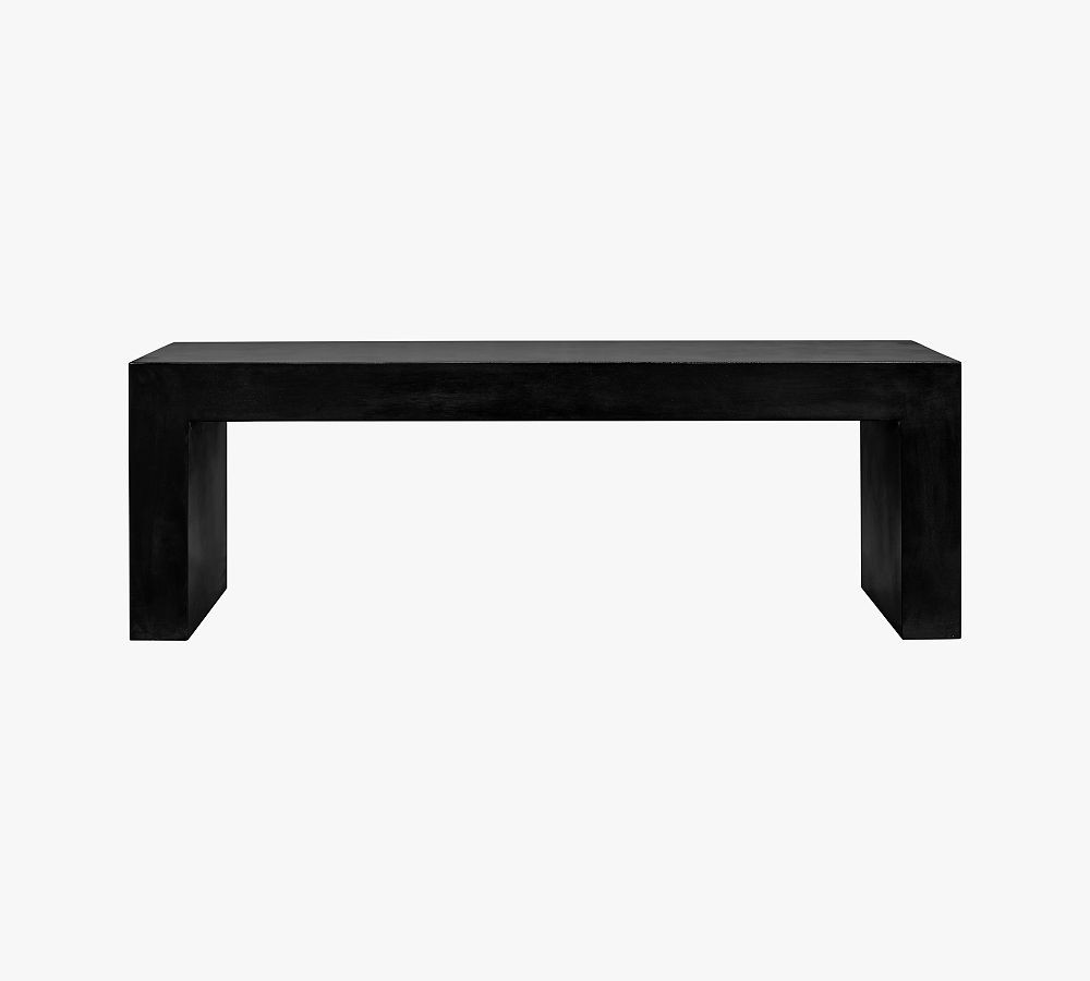 Adonis Concrete Outdoor Dining Bench | Pottery Barn (US)
