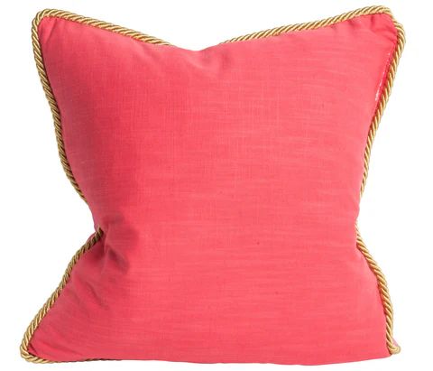 Colorblock Linen Pillow Watermelon & Petal | Society Social