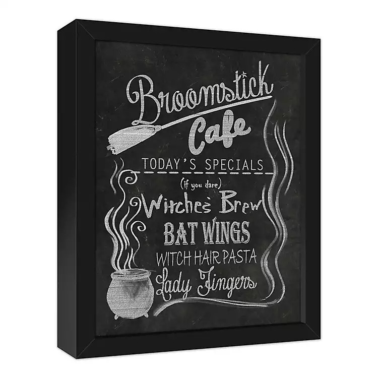 Broomstick Cafe Framed Canvas Art Print | Kirkland's Home