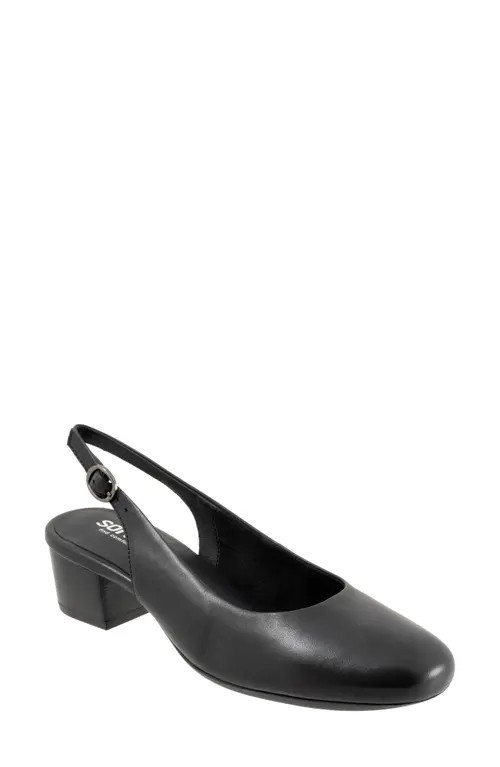 SoftWalk® Largo Slingback Pump in Black at Nordstrom, Size 10.5 | Nordstrom