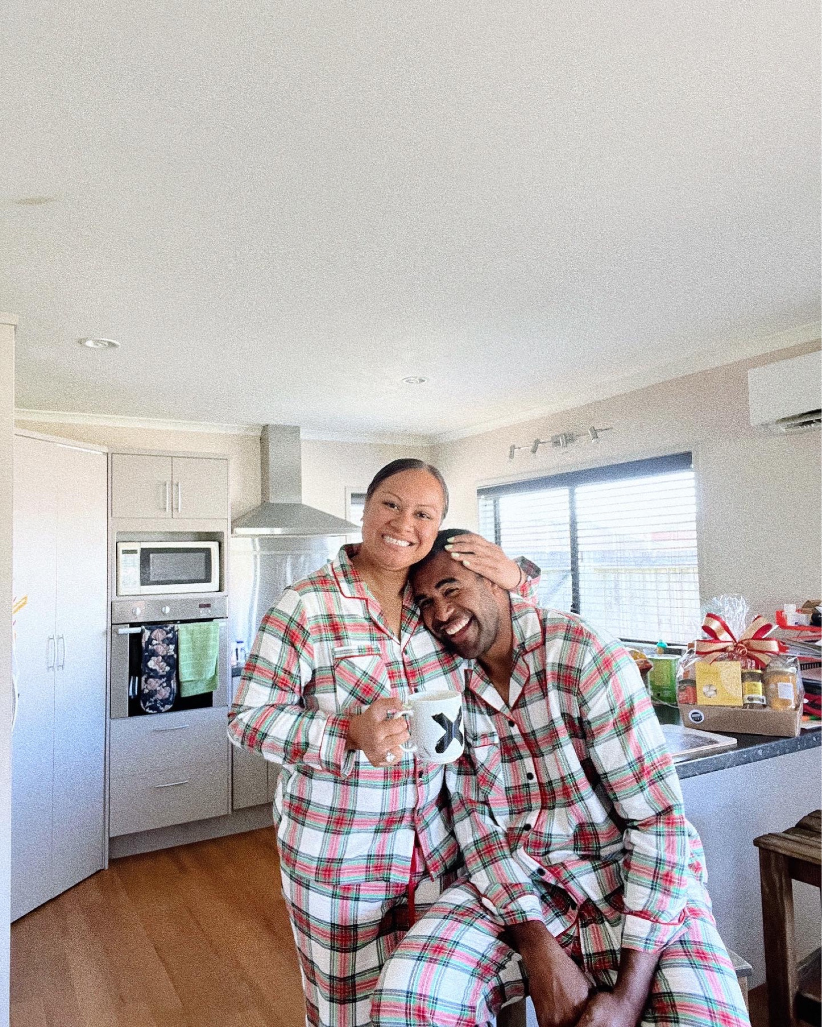 Wearing an L for women & husband is wearing XL in men. We both found them to be a little big but that made them super comfy. 

#LTKhome #LTKunder50 #LTKfamily