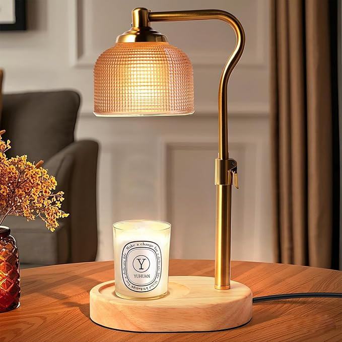Drankin Candle Warmer Lamp with Timer Dimmer, Adjustable Height Candle Lamp for Jar Candles, Wax ... | Amazon (US)