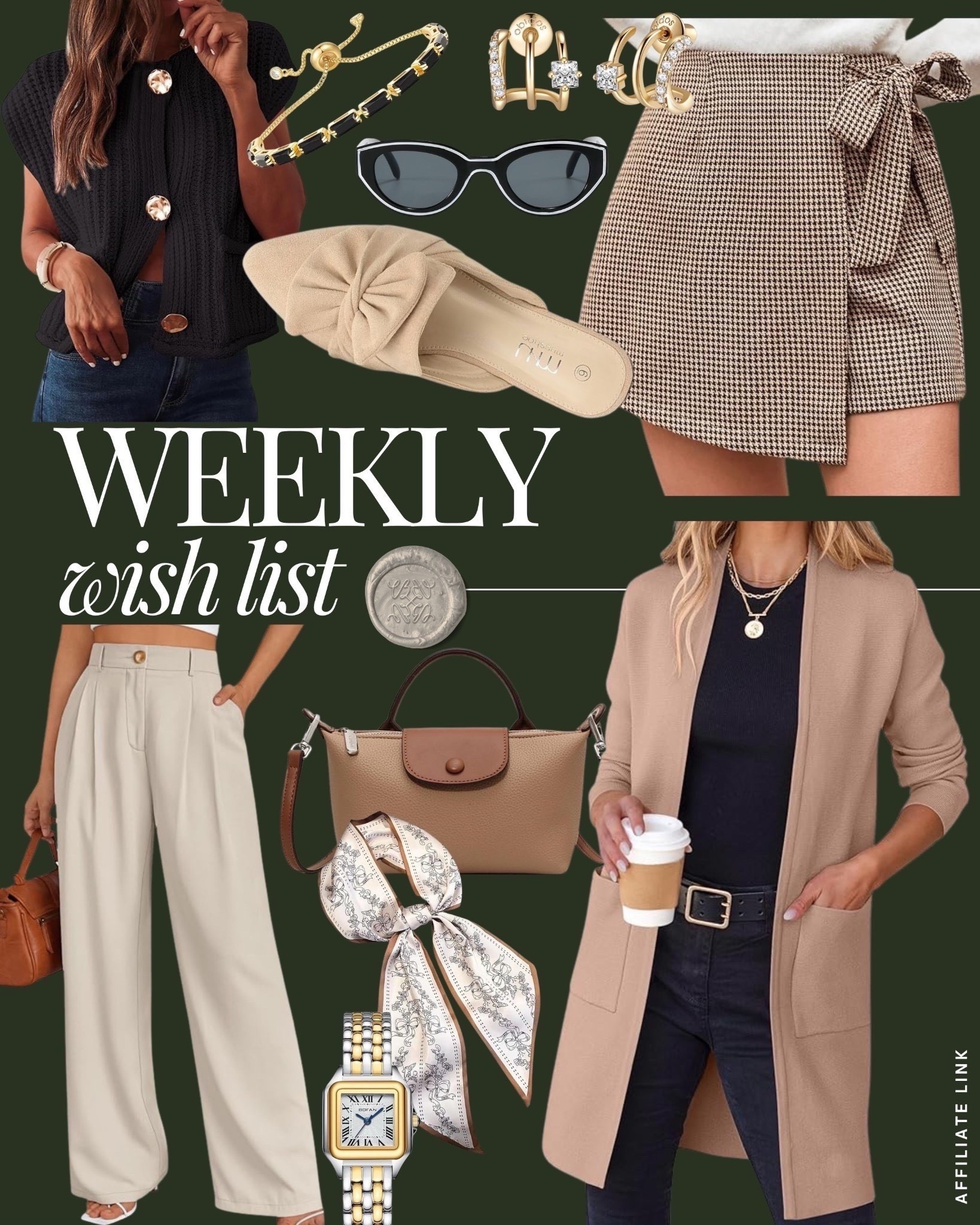 This week’s edit is all about forever pieces ✨ A classic cardigan, timeless trousers, wrap skirts, and the chicest little gold details. Linking it all so you can build your capsule lineup.

#WeeklyWishlist #AmazonFashionFinds #CapsuleWardrobe #QuietLuxuryStyle #WardrobeBasics #ElevatedEveryday #NeutralWardrobe #ClassicStyle #AmazonMustHaves #MinimalistStyle #FallFashionFinds #LTKStyleTip 


#LTKSeasonal #LTKFindsUnder50 #LTKFindsUnder100