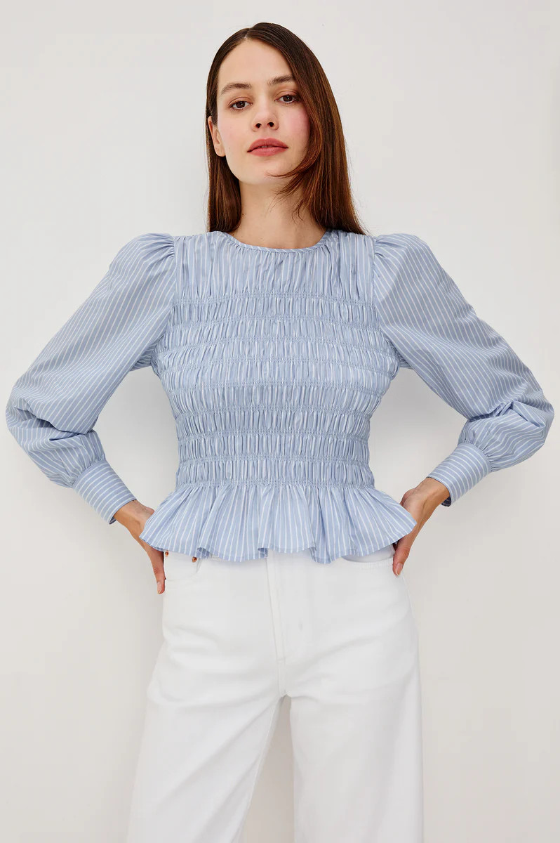 TABI TOP - OXFORD WHITE STRIPE | Rails