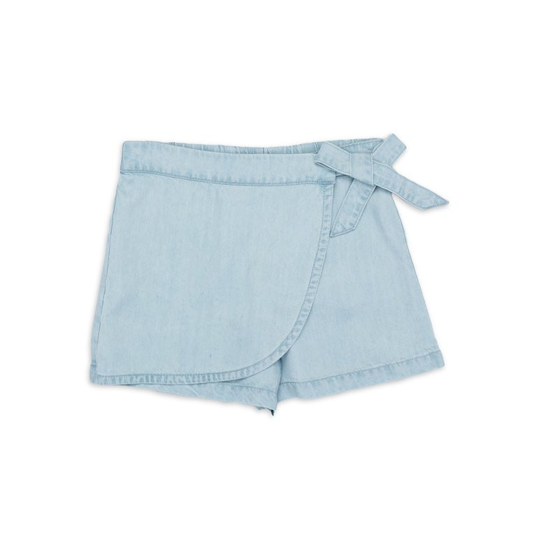 Wonder Nation Girls Side Tie Skort, Sizes 4-18 & Plus | Walmart (US)