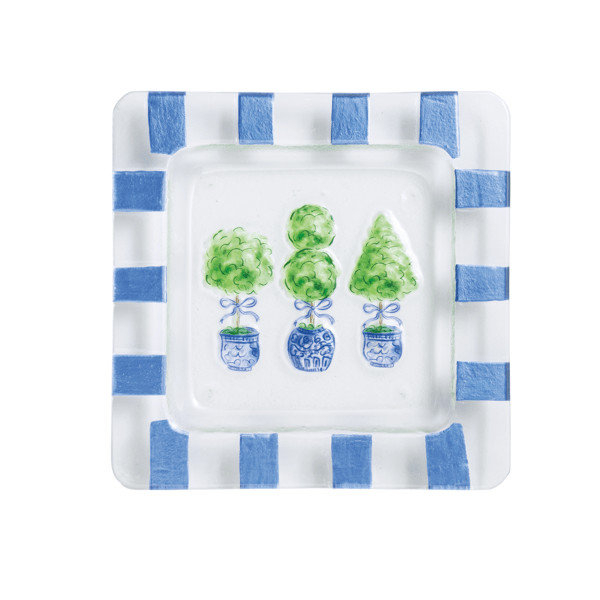Topiary Glass Plate | Mud Pie