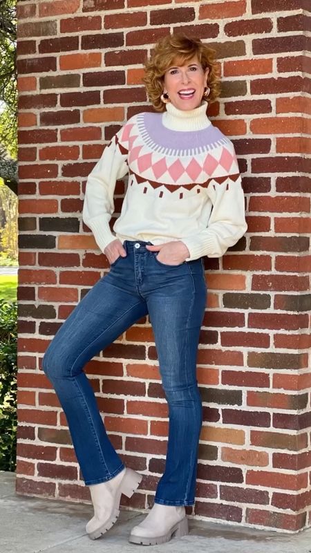 Fair isle sweater, off white sweater, holiday sweater, high waist straight leg jeans, gold hoop earrings, neutral booties, Walmart fashion

This gorgeous and snuggly Fair Isle sweater is from Walmart and I love it! It’s a great deal! It’s also available as a sweater dress! My boots, high-waist straight-leg jeans, and earrings are from Walmart as well! Click through below for details!

#LTKshoecrush #LTKSeasonal #LTKsalealert