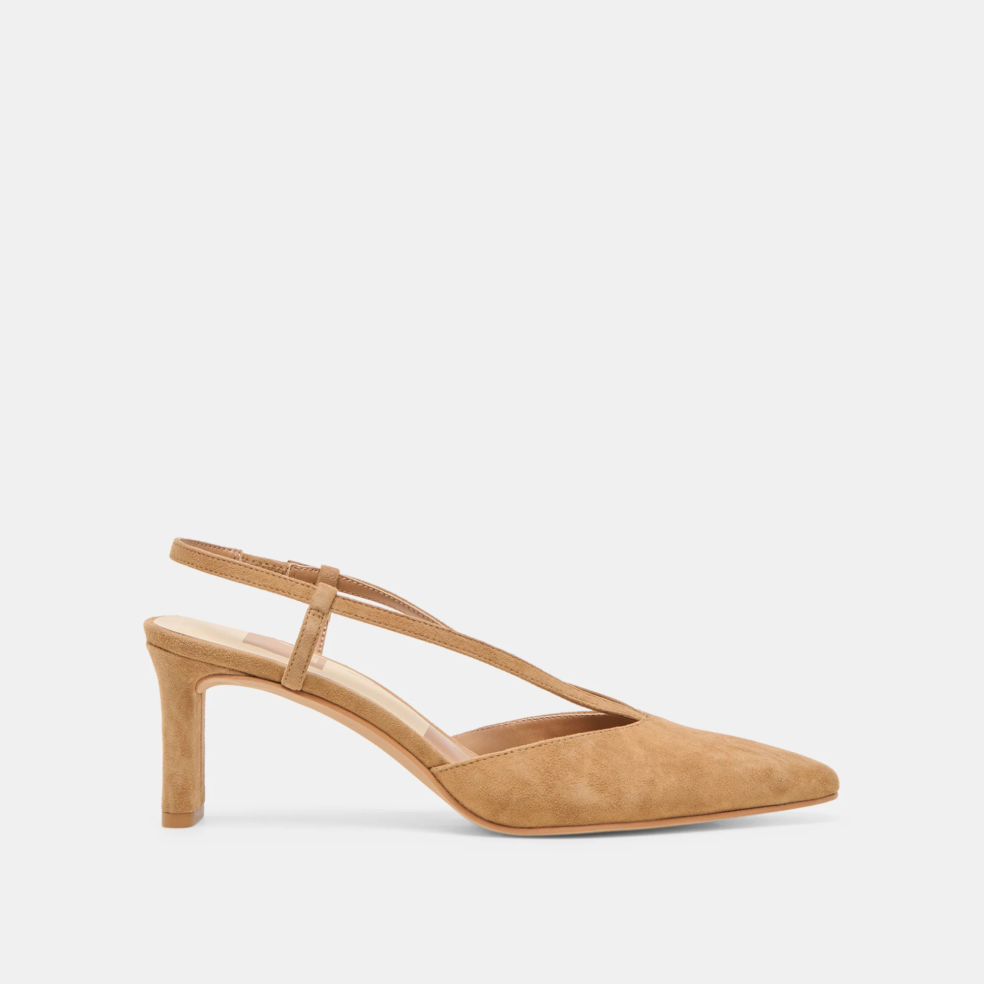 Ginay Lt Brown Suede Heels | Dolce Vita | DolceVita.com