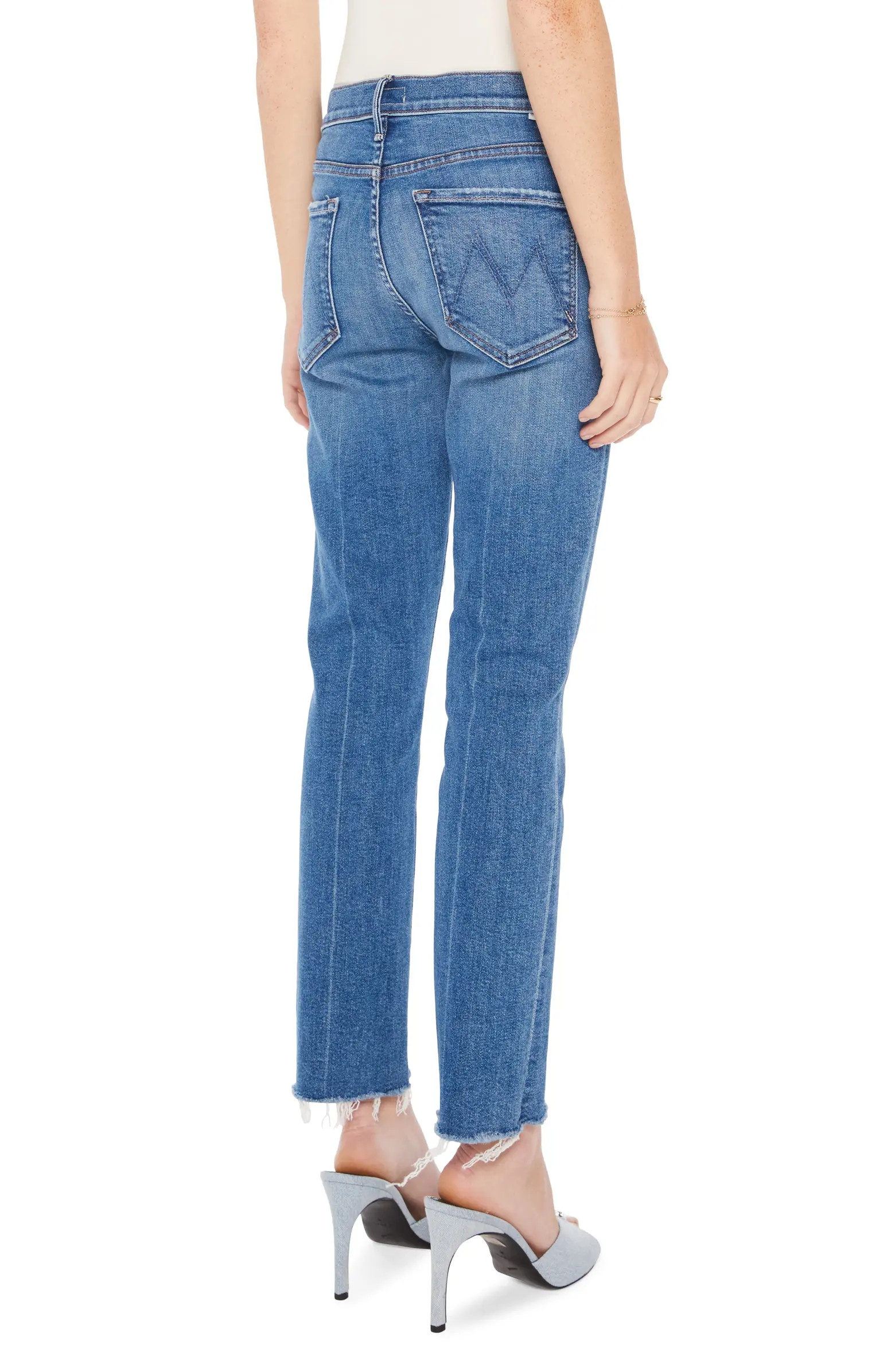 The Rascal Frayed Ankle Slim Jeans | Nordstrom