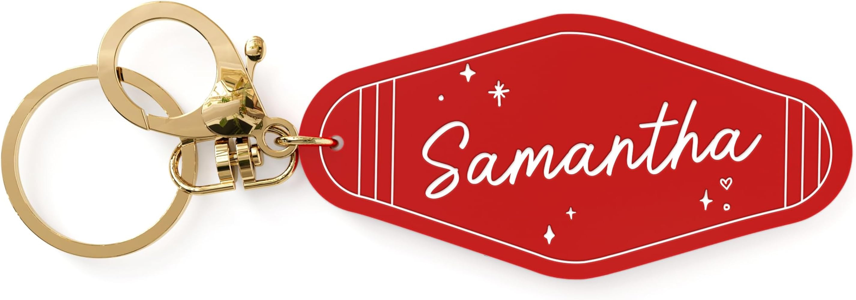 The Cotton & Canvas Co. Personalized Name Retro Motel Keychain, Acrylic, Bridesmaid Gift, Backpac... | Amazon (US)