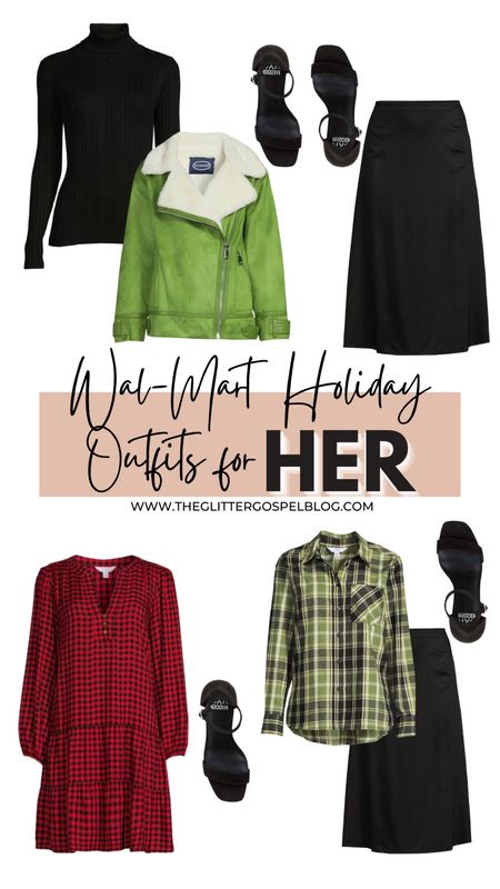 Holiday outfits for her from Wal-Mart. 

All three of these are amazing options for any holiday event. I got an XL in all styles and they fit the bump at 39 weeks. 

#walmartpartner #walmartfashion 
@walmartfashion 


#LTKbump #LTKHoliday #LTKunder50