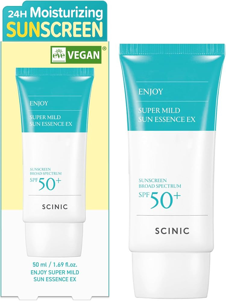 SCINIC Enjoy Super Mild Sun Essence EX 1.69 fl oz(50ml) SPF 50+ | Lightweight, Fast-Absorbing, Hy... | Amazon (US)