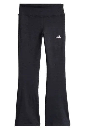 adidas Kids' Mélange Flare Leg Leggings in Grey/black at Nordstrom Rack, Size L (14) | Nordstrom Rack