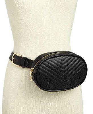 Steve Madden Chevron Quilted Fanny Pack & Reviews - Belts - Handbags & Accessories - Macy's | Macys (US)