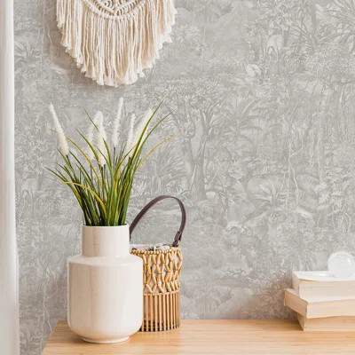 Jungle Toile Peel and Stick Wallpaper | Wayfair Professional