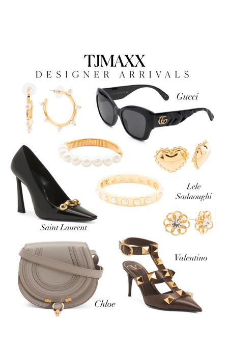 Designer new arrivals from T.j.maxx ✨ saint Laurent shoes, Gucci sunglasses, lele sadoughi jewelry tjmaxx finds 

#LTKstyletip #LTKfindsunder50 #LTKsalealert