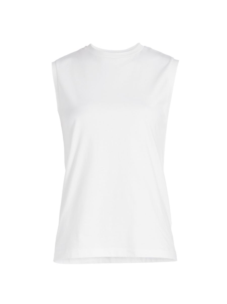 Crewneck Cotton Jersey Tank | Saks Fifth Avenue