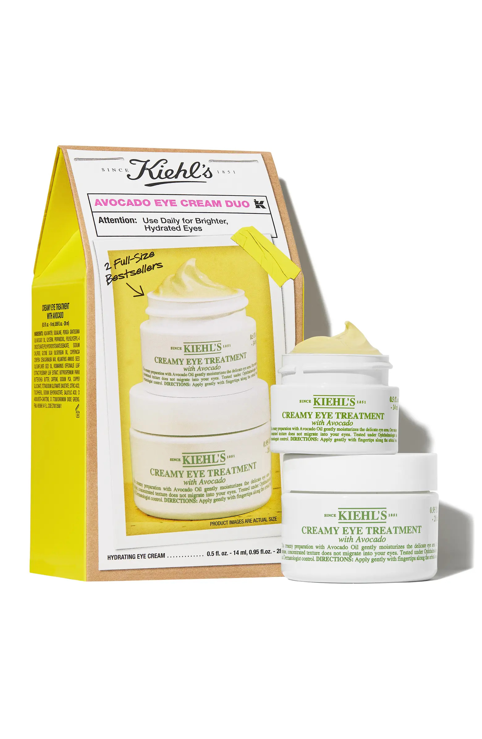 Kiehl's Since 1851 Avocado Eye Cream Duo Gift Set $100 Value | Nordstrom | Nordstrom