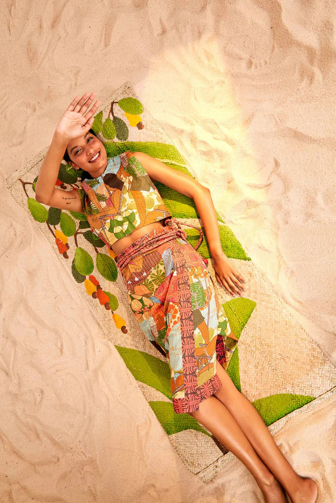 BEACH DESIRE WRAP SKIRT | FarmRio (US)