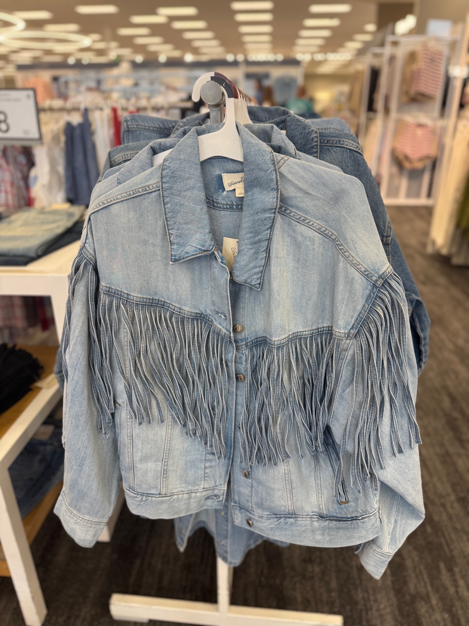 Target fashion target finds fringe denim jacket so cute for country music festivals! Festival outfit