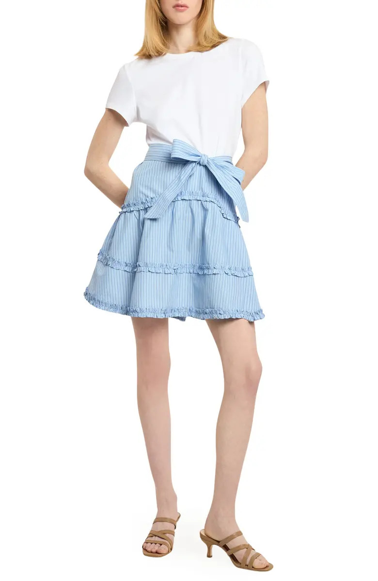 Jessie Mixed Media Stretch Cotton Dress | Nordstrom