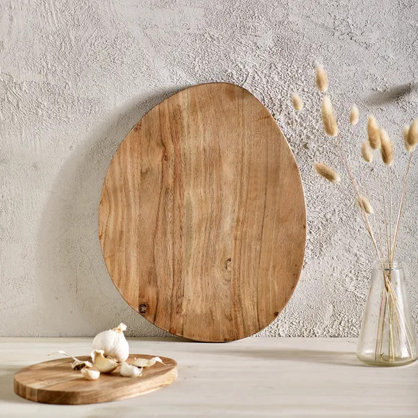 Wood Colourblock Large Chopping Board Soft Olive | Dunelm (migrated)