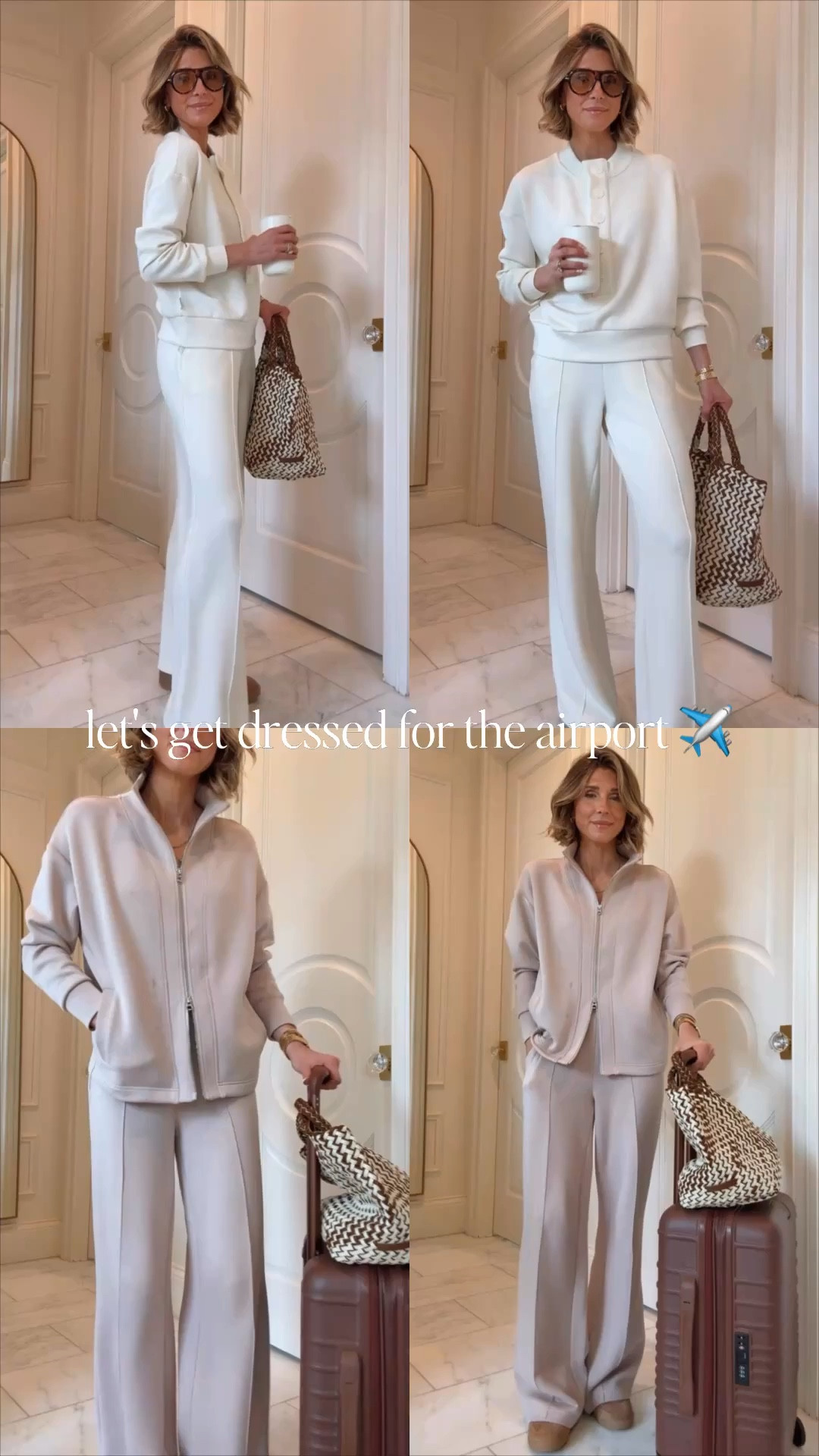 Comfortable and stylish airport look. I'm 5'7 wearing an XS in the pants and small in tops.

#LTKTravel #LTKootd