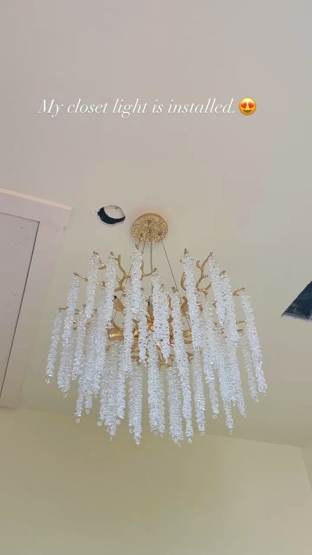Closet light chandelier. Amazon find. Amazon home 

#LTKsalealert #LTKhome