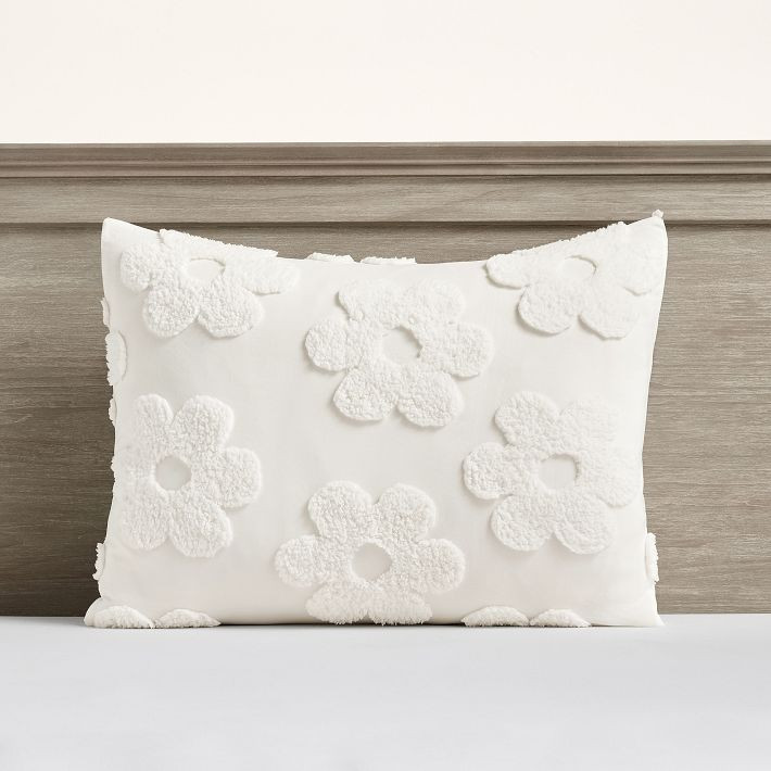 Daisy Clipped Jacquard Duvet Cover | Pottery Barn Teen