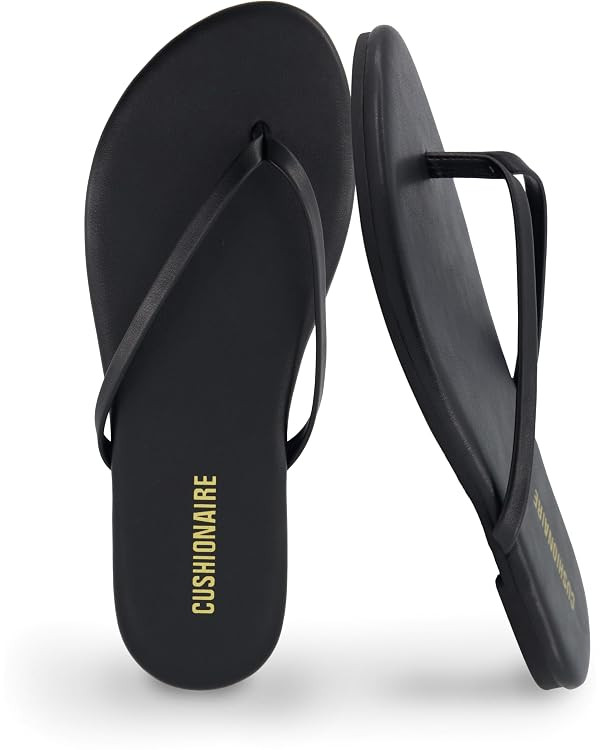 CUSHIONAIRE Cruise Lightweight Womens Flip Flops, Comfortable Beach Sandals for Women with Cushio... | Amazon (US)