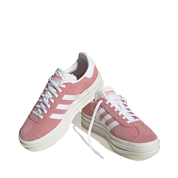 Womens adidas Gazelle Bold Athletic Shoe - Super Pop / Cloud White | Journeys